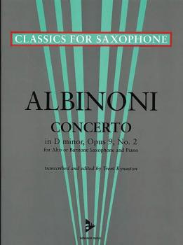 Concerto D Minor Opus 9, No. 2 (For Alto or Baritone Saxophone and Pia (AL-01-ADV7042)