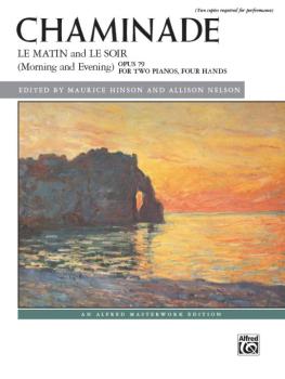 Chaminade: Le matin and Le soir (Morning and Evening), Opus 79 (AL-00-44320)