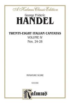 28 Italian Cantatas with Instruments, Volume IV, Nos. 24-28 (Mostly fo (AL-00-K01350)