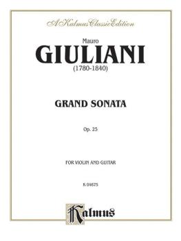 Grand Sonata, Opus 25 (For Violin and Guitar) (AL-00-K04675)