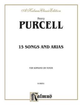 Fifteen Songs and Arias (For Soprano or Tenor with English Text Vocal  (AL-00-K06851)
