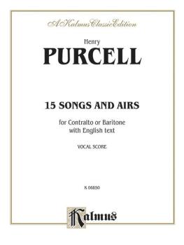 Fifteen Songs and Arias (For Contralto or Baritone with English Text V (AL-00-K06850)