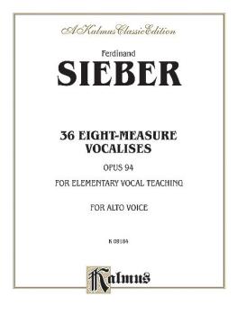 36 Eight-Measure Vocalises for Elementary Teaching, Opus 94 (For Alto  (AL-00-K09184)