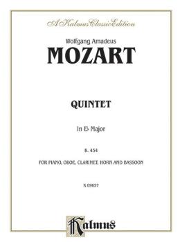 Quintet in E-flat, K. 452 (For Piano, Oboe, Clarinet, Horn and Bassoon (AL-00-K09657)