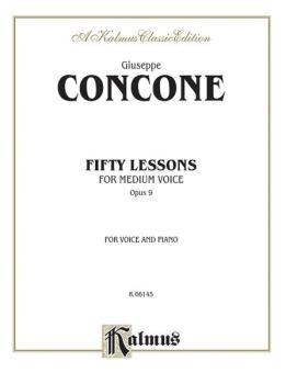 Fifty Lessons, Opus 9 (For Medium Voice and Piano) (AL-00-K06145)