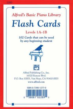 Alfred's Basic Piano Library: Flash Cards, Levels 1A & 1B: 102 Cards T (AL-00-2283)