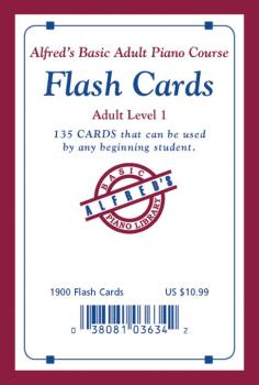 Alfred's Basic Adult Piano Course: Flash Cards, Level 1 (AL-00-1900)