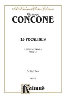 Fifteen Vocalises, Opus 12 (Finishing Studies) (AL-00-K09154)