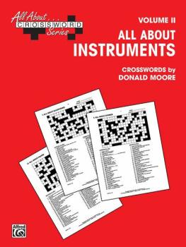 All About . . . Crossword Series, Volume II -- All About Instruments (AL-00-SVB00107)