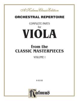 Orchestral Repertoire: Complete Parts for Viola from the Classic Maste (AL-00-K02193)