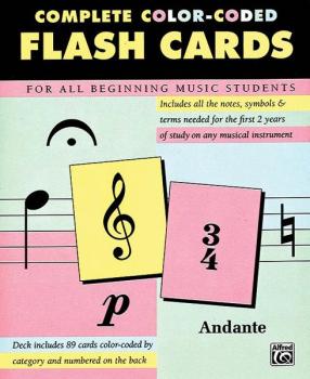 Complete Color-Coded Flash Cards (For All Beginning Music Students) (AL-00-12061)