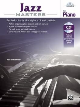 Jazz Masters for Piano: Graded Solos in the Styles of Iconic Artists (AL-00-44480)