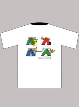 Taste Brass! T-Shirt: White (Children's Medium) (AL-01-ADV95003)