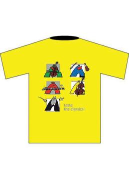 Taste the Classics! T-Shirt: Yellow (Children's Small) (AL-01-ADV95007)