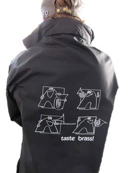 Taste Brass! Raincoat: Black (Extra Large) (AL-01-ADV96006)