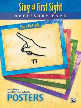 Sing at First Sight Accessory Pack: 32 Solfège and Rhythm Syllable Pos (AL-00-45964)