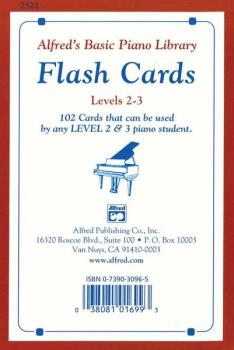 Alfred's Basic Piano Library: Flash Cards, Levels 2 & 3: 102 Cards Tha (AL-00-2521)