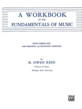 A Workbook in the Fundamentals of Music (AL-00-90107X)