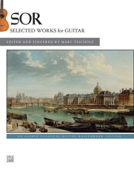 Sor: Selected Works for Guitar (AL-00-43633)